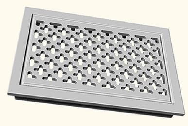 Rektangulär grill tegel 220x160