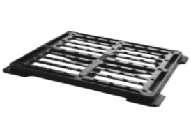 Platt fyrkantig grill - GPC 700