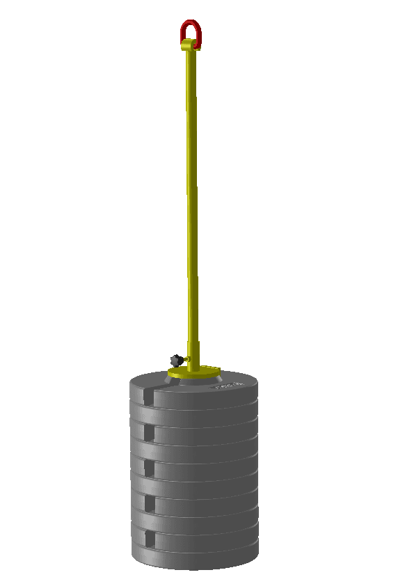 Cylindrisk laddmassa