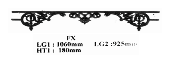 Fönsterstöd i gjutjärn — ref FX