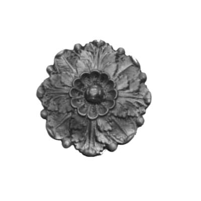 Dekorativ rosace i gjutjärn - Ringblomma (Calendula officinalis)