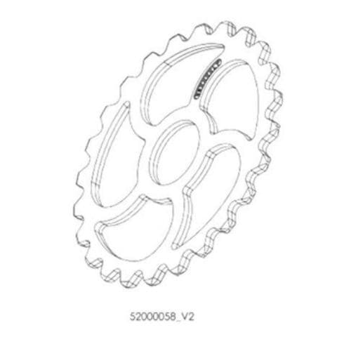 Croskill rulle med slät tand Ø 520 - 52000058_V2